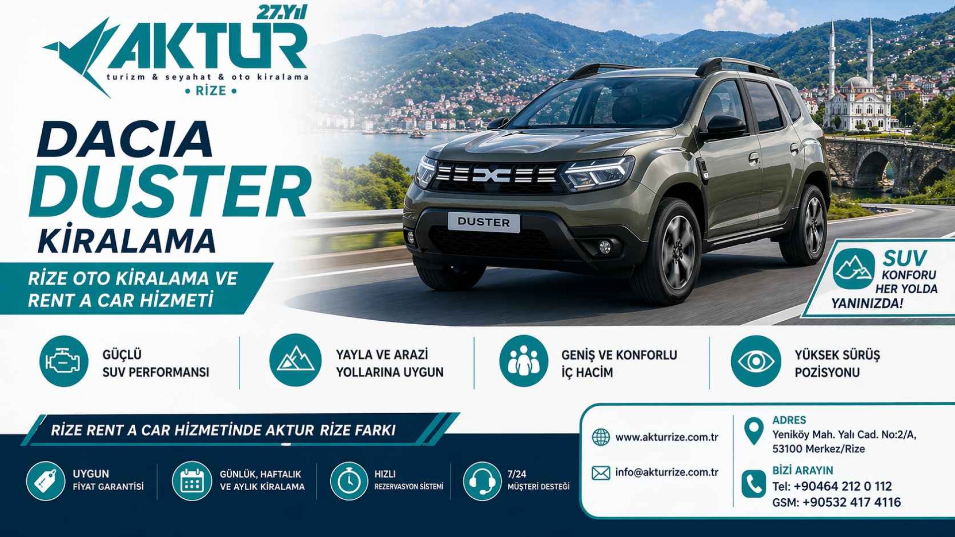 Rize Oto Kiralama ile Şoförsüz Araç Kullanım Avantajları