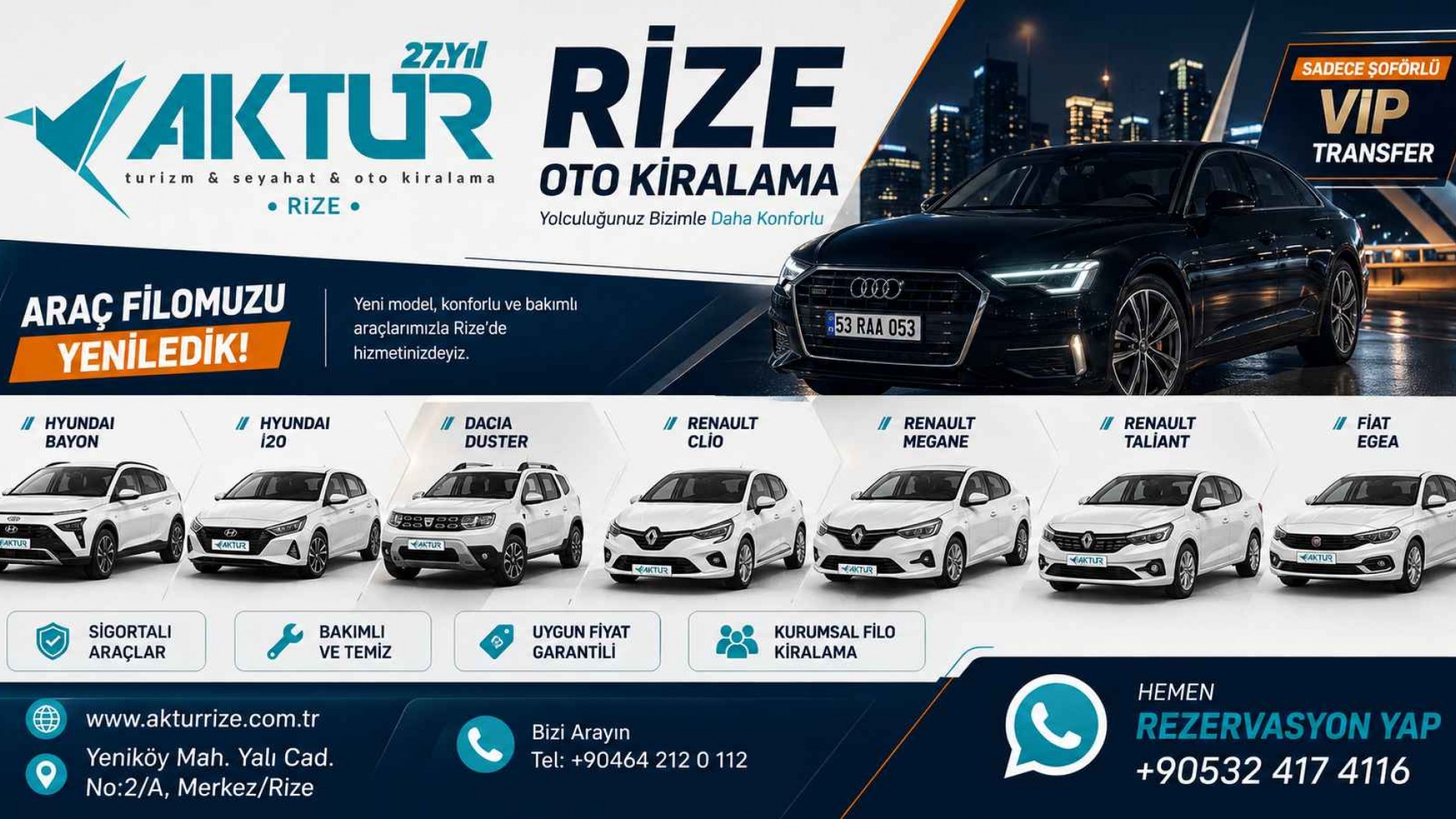 Uzun Dönem Araç Kiralama Rize | Kurumsal Rent a Car ve Havalimanı Teslim Hizmeti