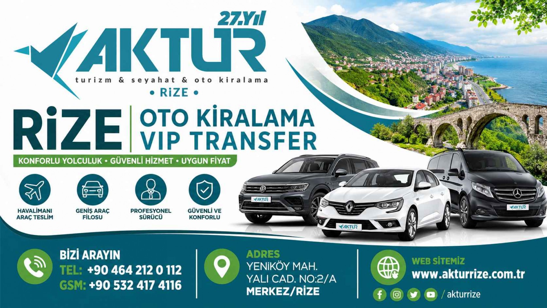 Rize Merkez Araç Kiralama Hizmetleri