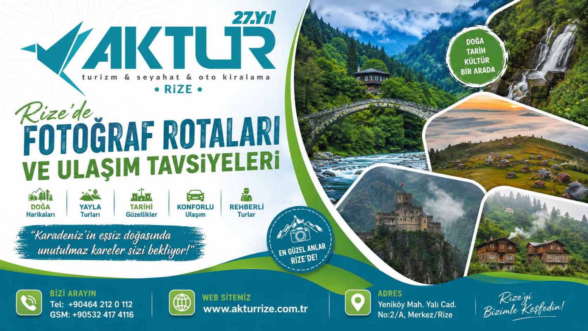 Rize’de Fotoğraf Rotaları ve Ulaşım Tavsiyeleri