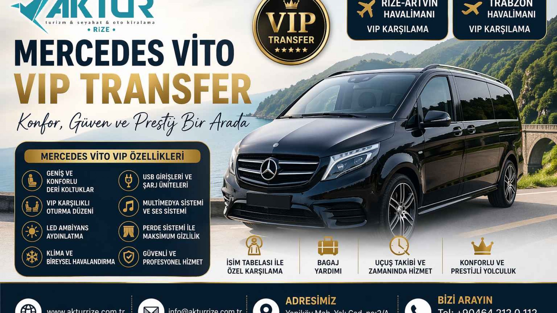 İş Seyahatleri İçin Rize VIP Araç Kiralama