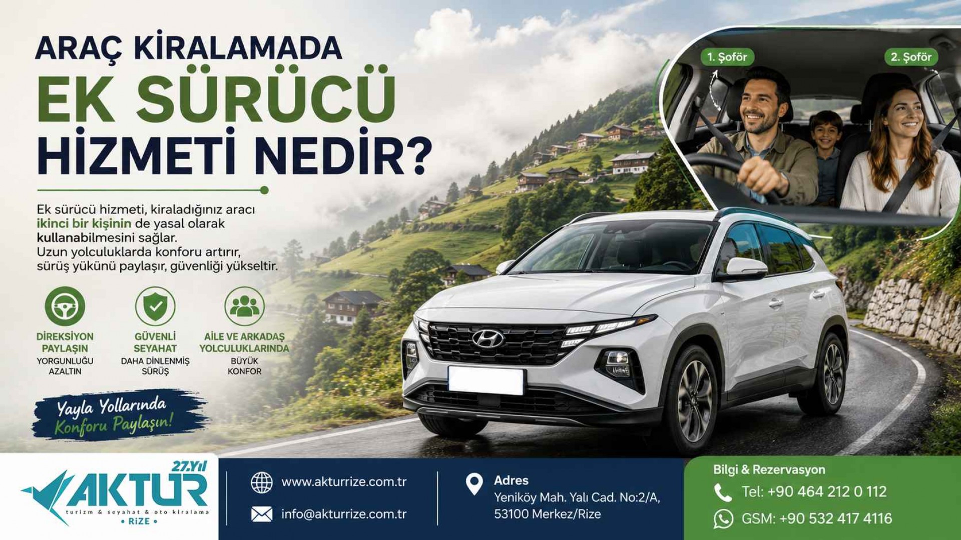 Araç Kiralamada Ek Sürücü Hizmeti Nedir? Rize Yolculuklarında Neden Önemlidir? Araç Kiralamada Ek Sürücü Hizmeti Nedir? Rize Yolculuklarında Neden Önemlidir?