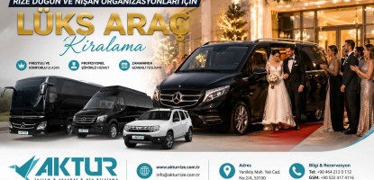 Rize Düğün ve Nişan Organizasyonları İçin Lüks Araç Kiralama