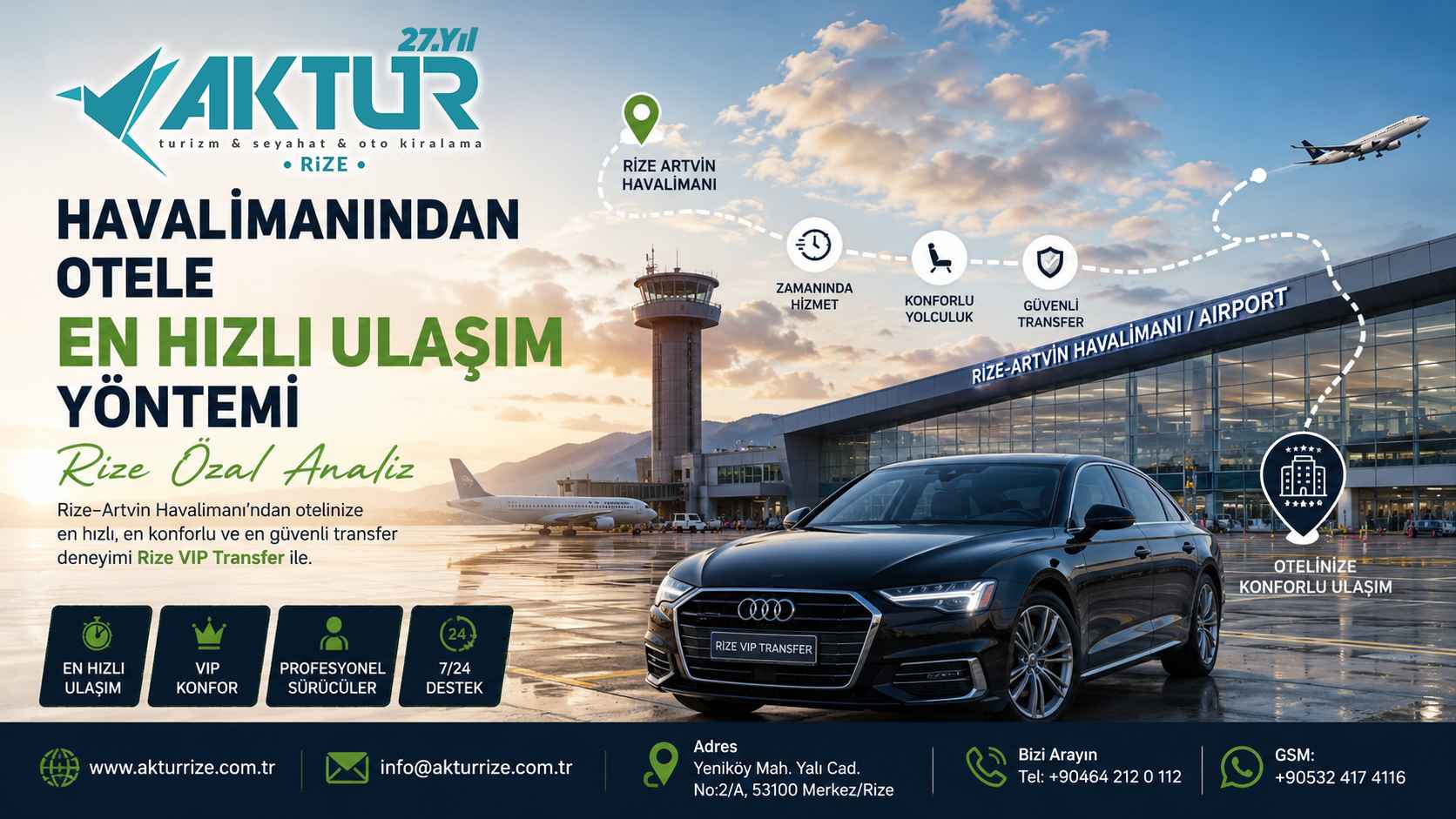 Rize araç kiralama, Rize oto kiralama, Rize-Artvin Havalimanı rent a car ve ekonomik araç kiralama hizmetleri