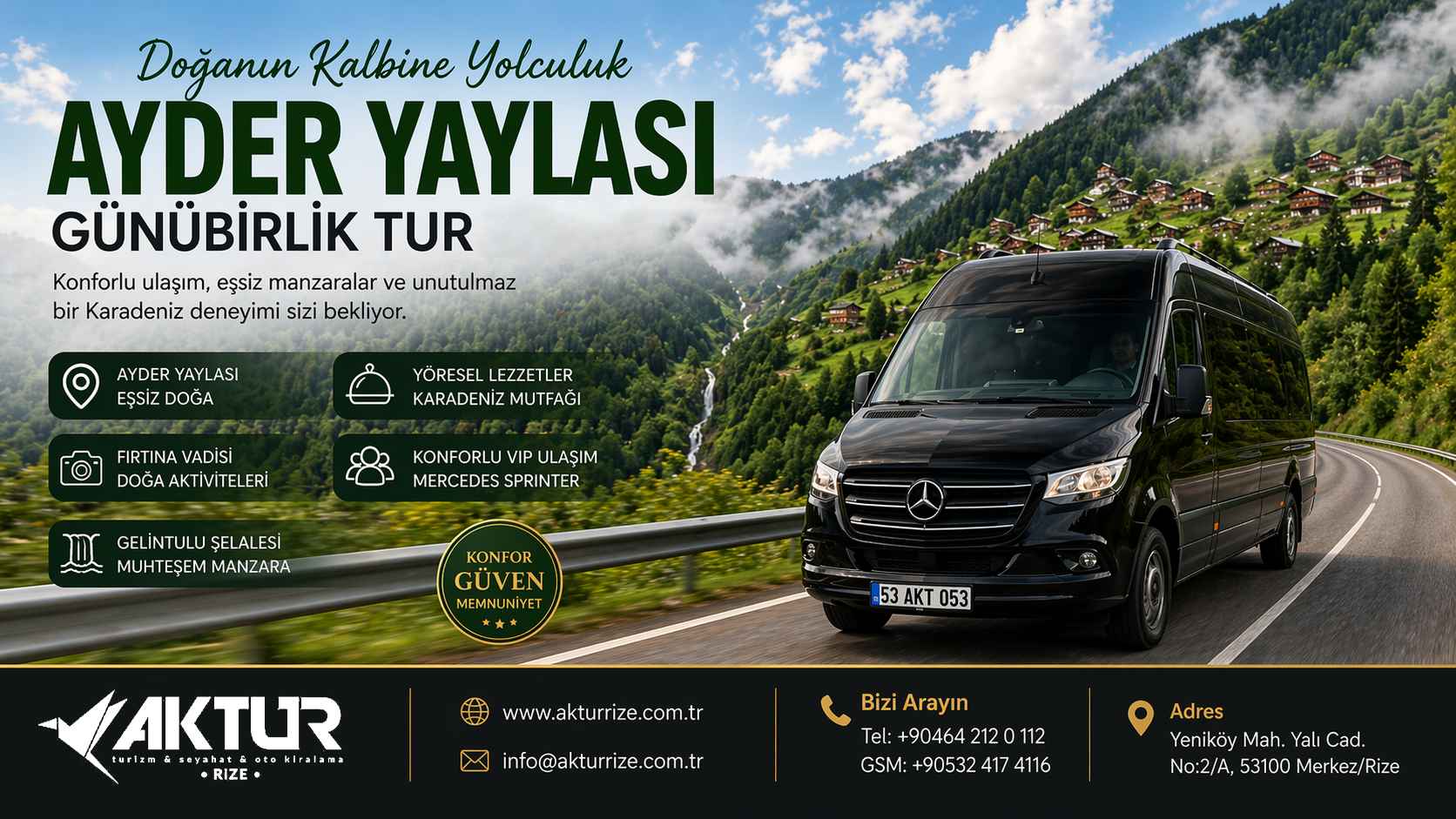 Ayder Yaylası VIP Transfer ve Doğa Manzarası