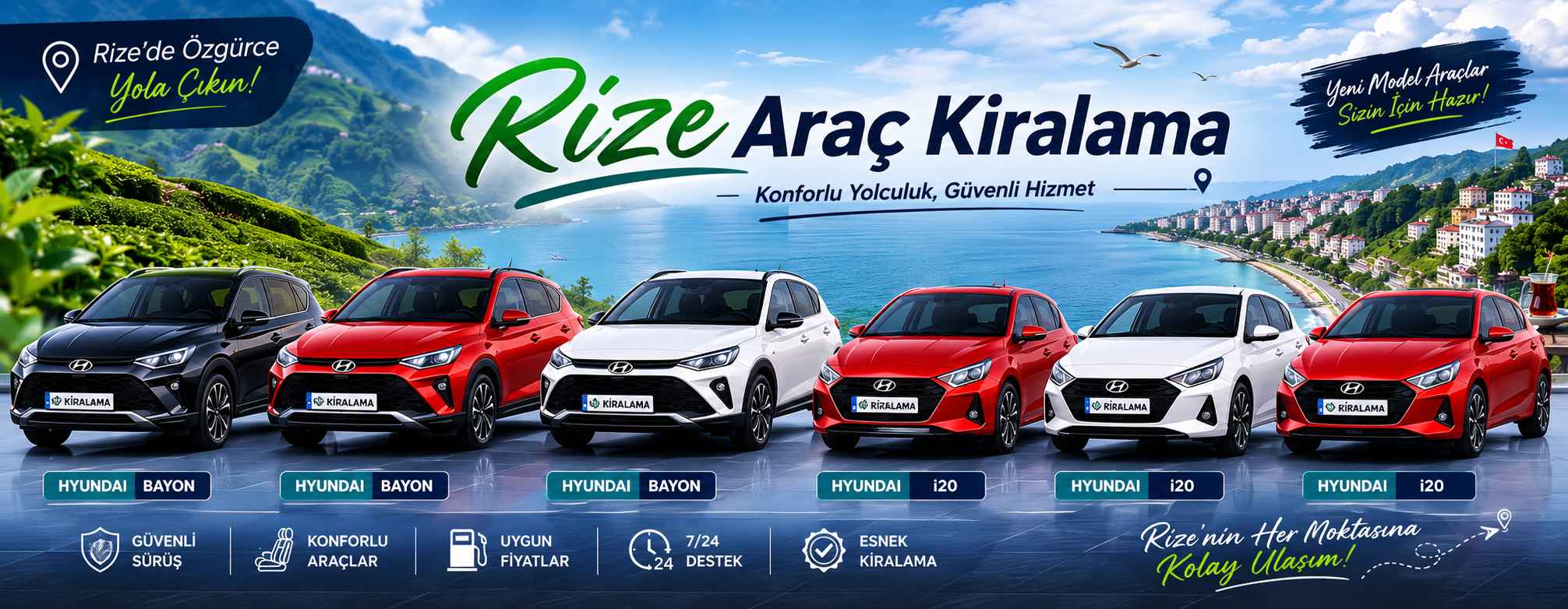 Rize Oto Kiralama | VIP Araç Kiralama | Aktur Rize Rize oto kiralama hizmeti kapsamında VIP araç kiralama, havalimanı araç teslimi ve lüks araç filosu